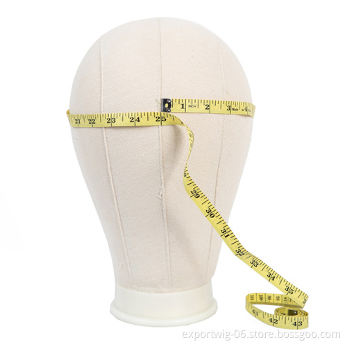Professional Canvas Block Wig Head Making Factory Price 22,23,24 Inch Hair Extension Tools Mannequin Head